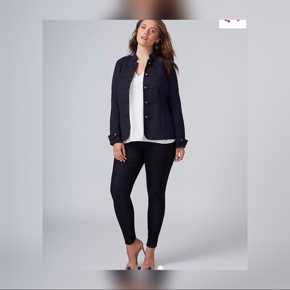 Navy Blue Military Jacket